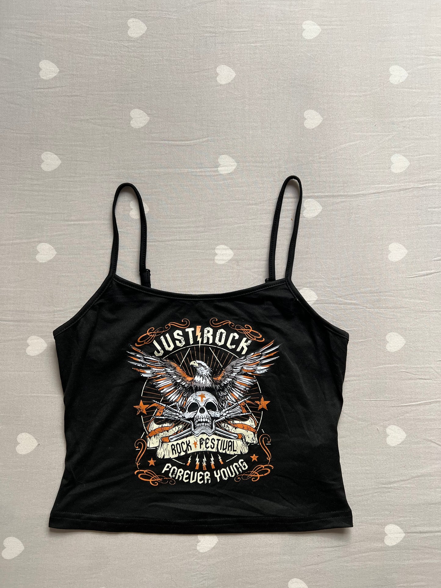 Graphic baby tee tank top