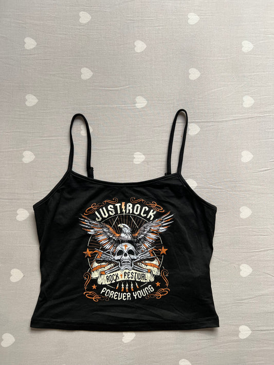 Graphic baby tee tank top