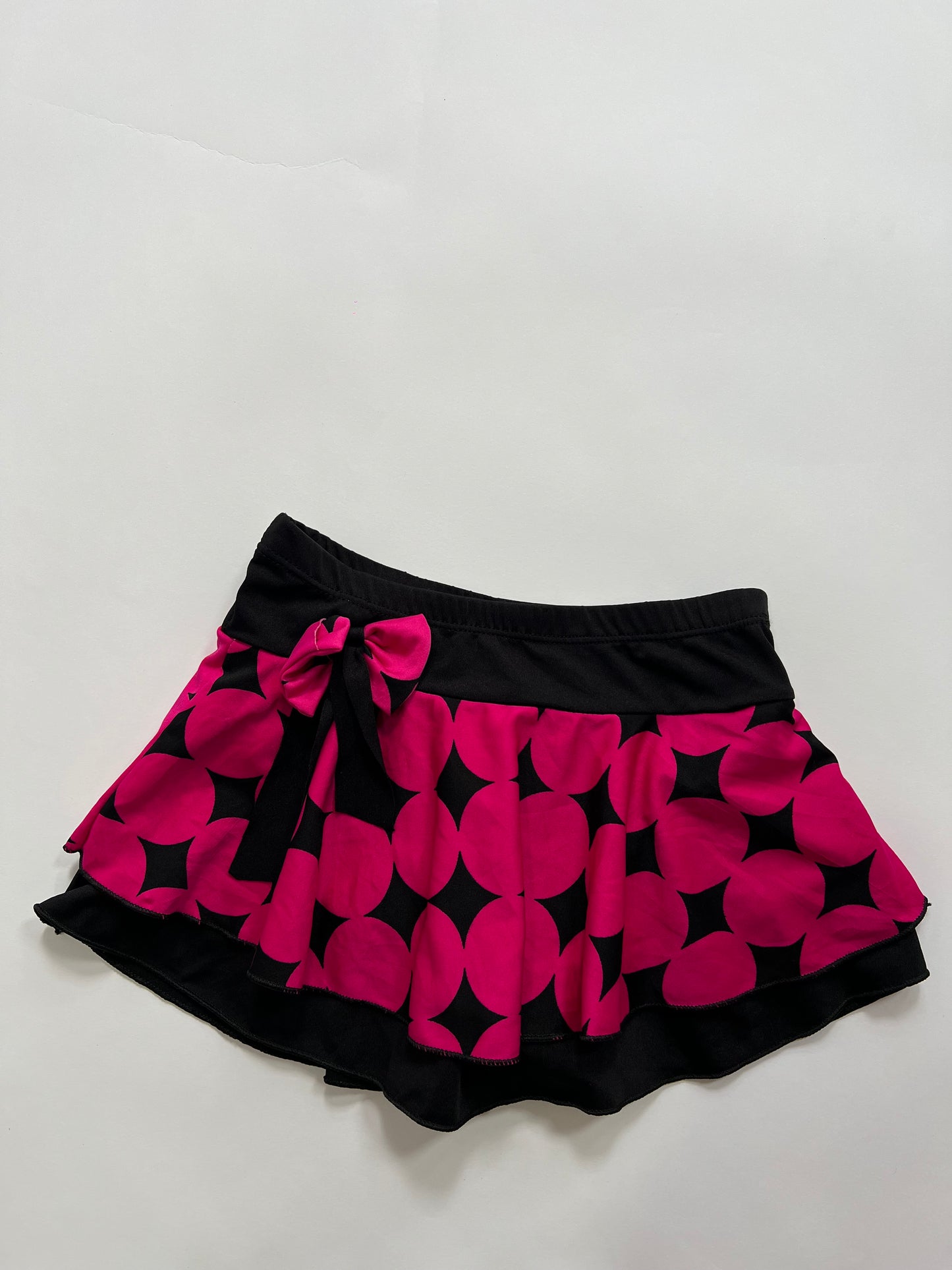 Pink Geometric Mini Skirt