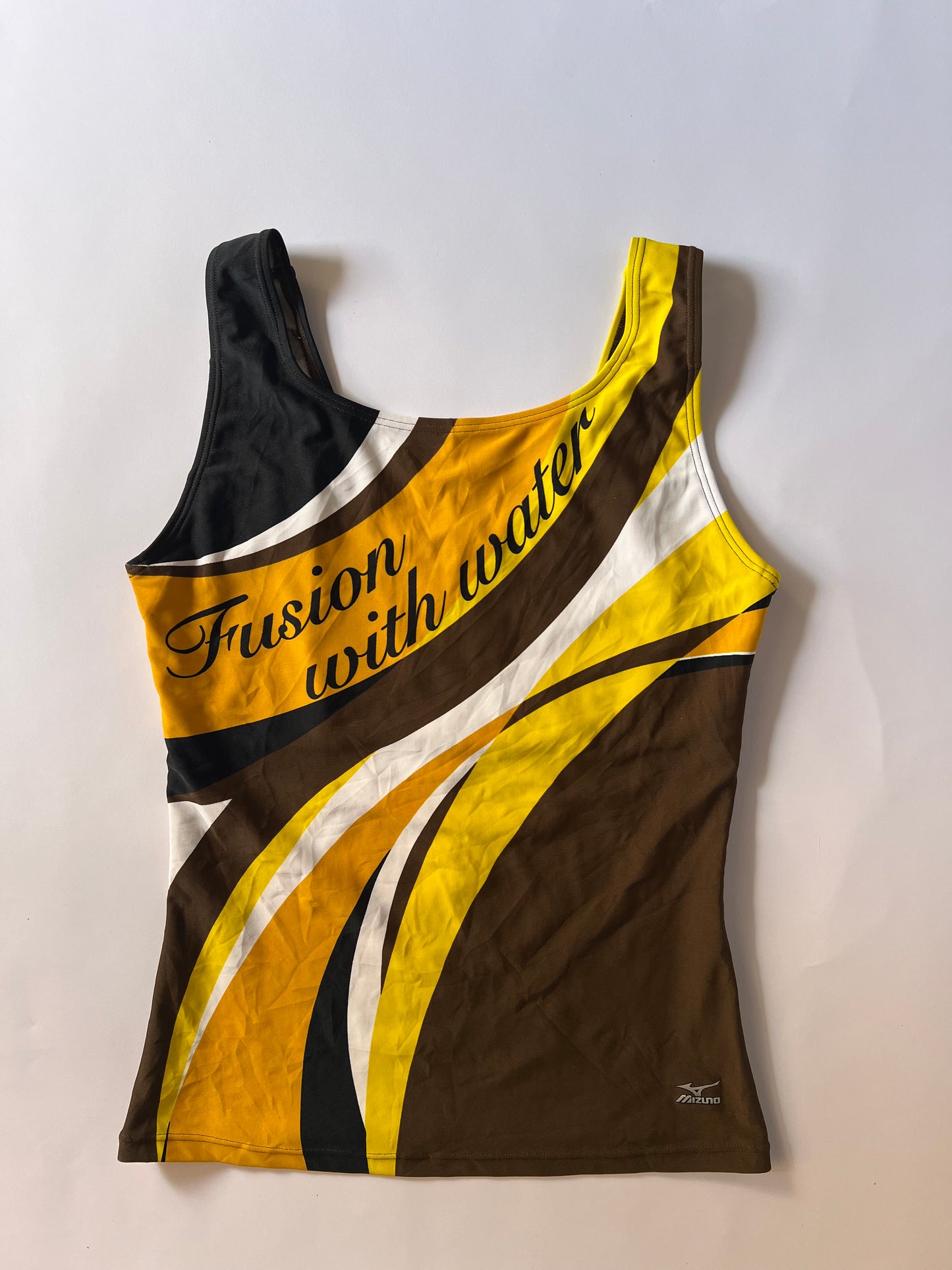 Graphic fitted tankini