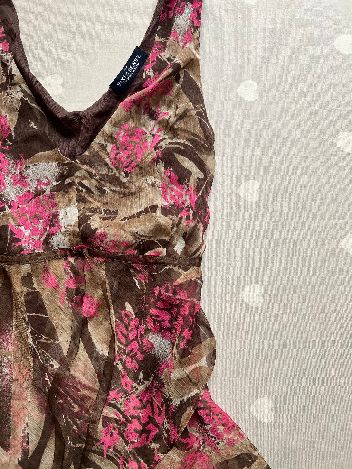 Whimsy chiffon cami top