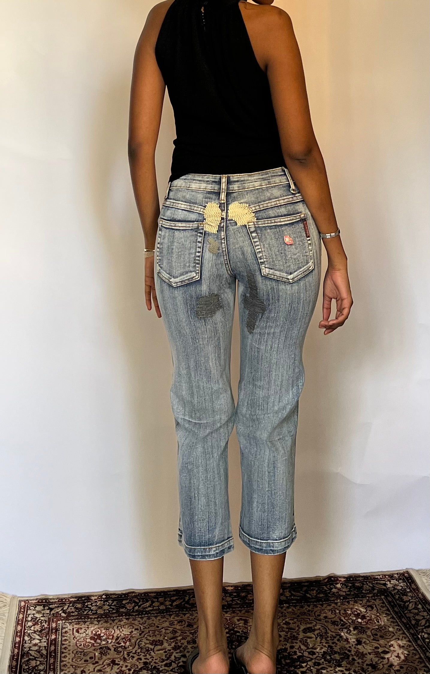 Y2k Denim Capri Pants
