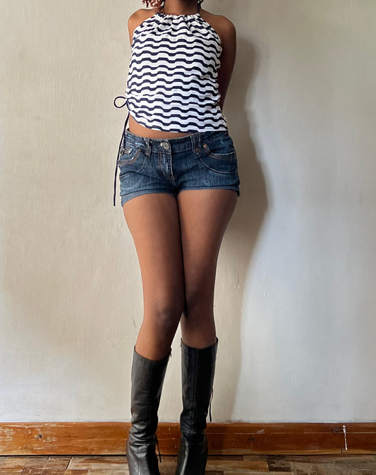 Striped Y2k Halter top