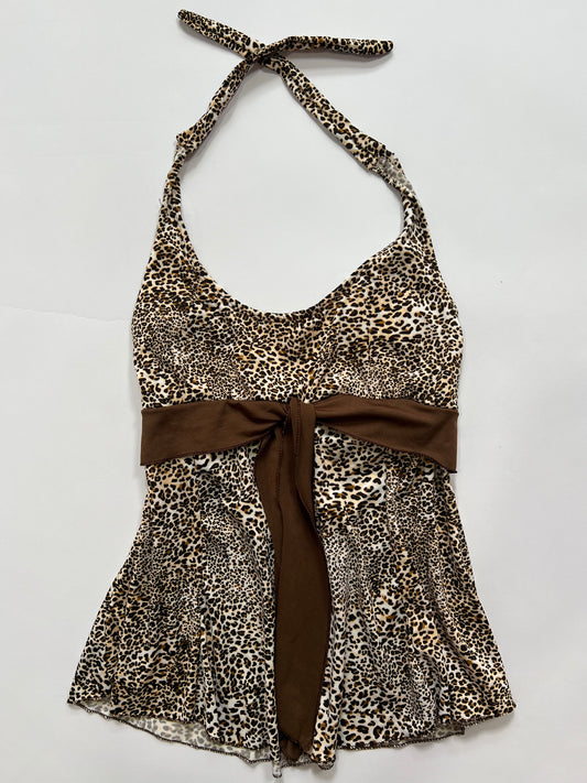 Leopard Print Halter Top
