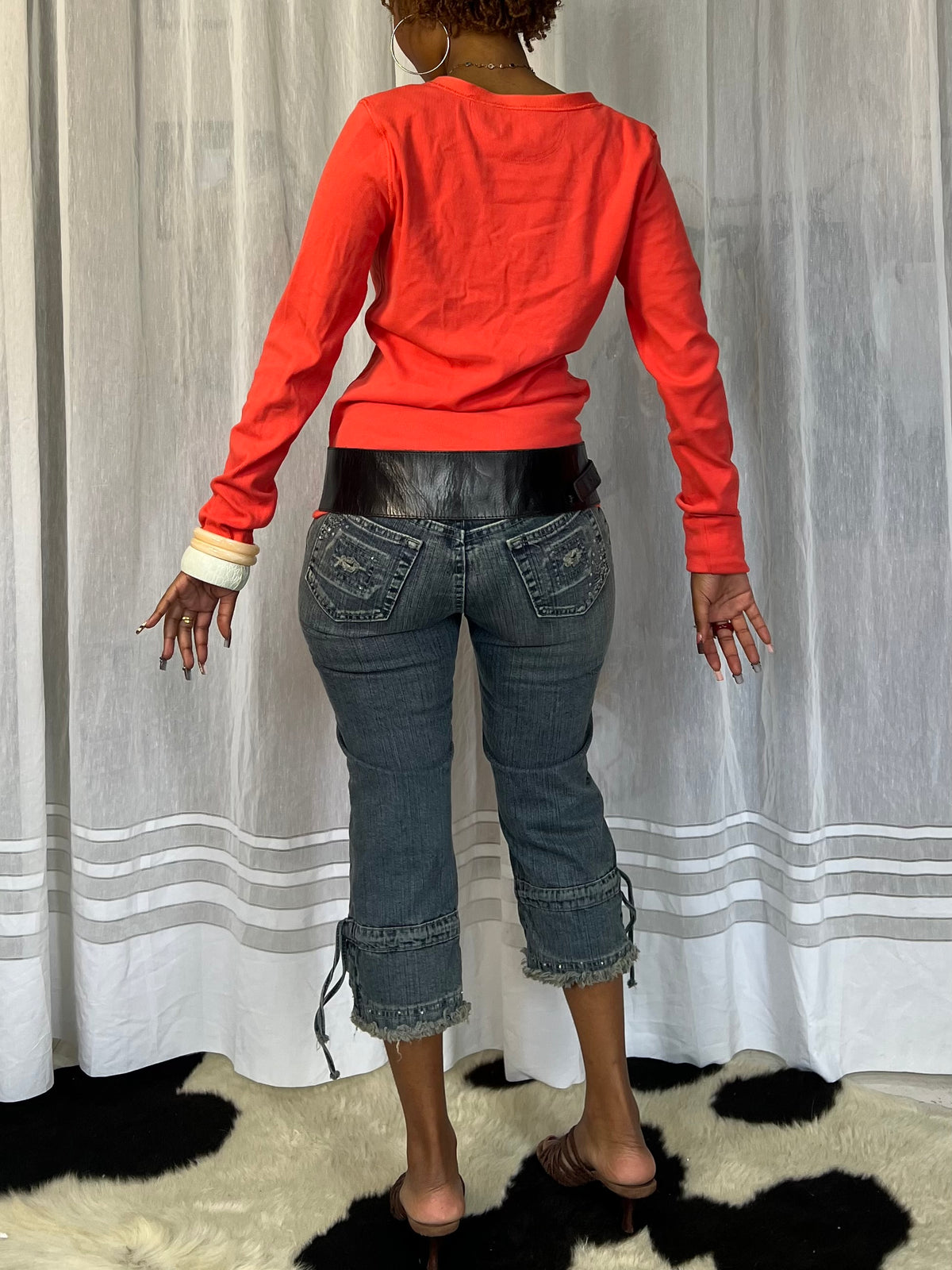 Coral Henley top