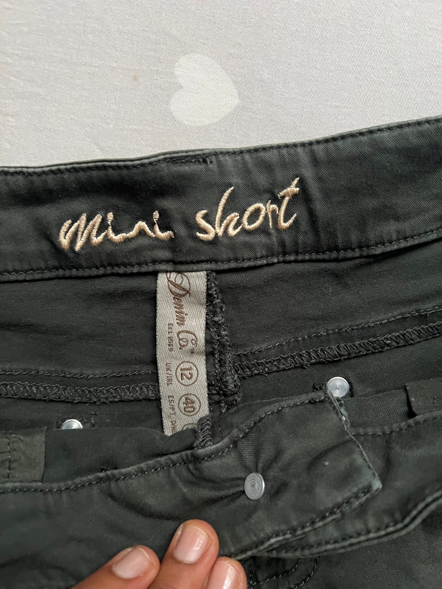 Studded Denim Shorts