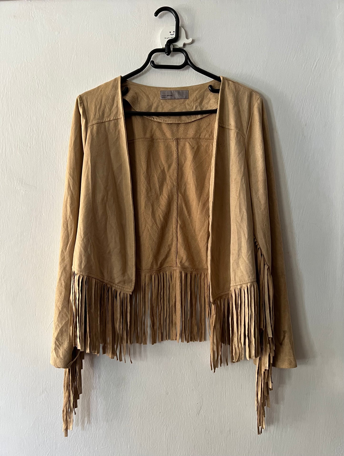 Suede Fringe Coat