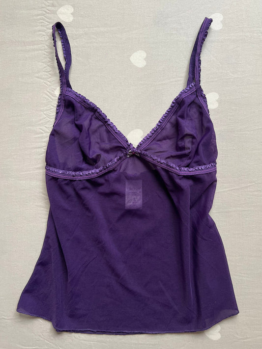 Purple Sheer Cami Top