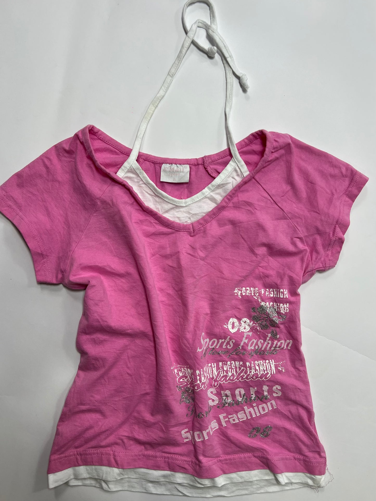 Pink Sports Graphic Tee