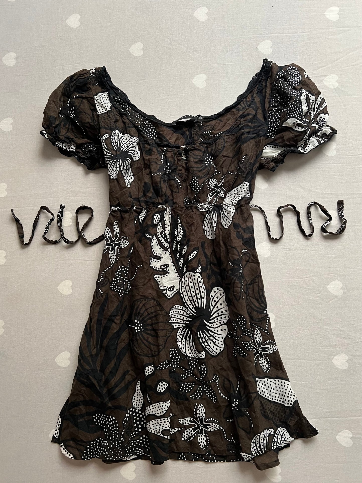 Bohemian baby doll top