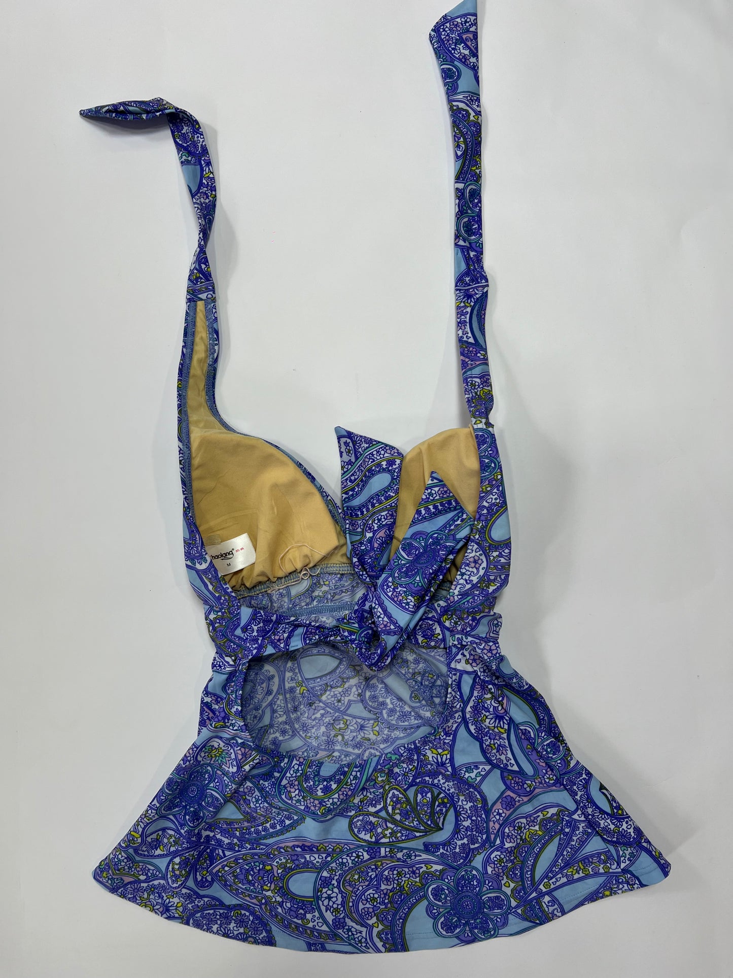 Blue Paisley Halter Top