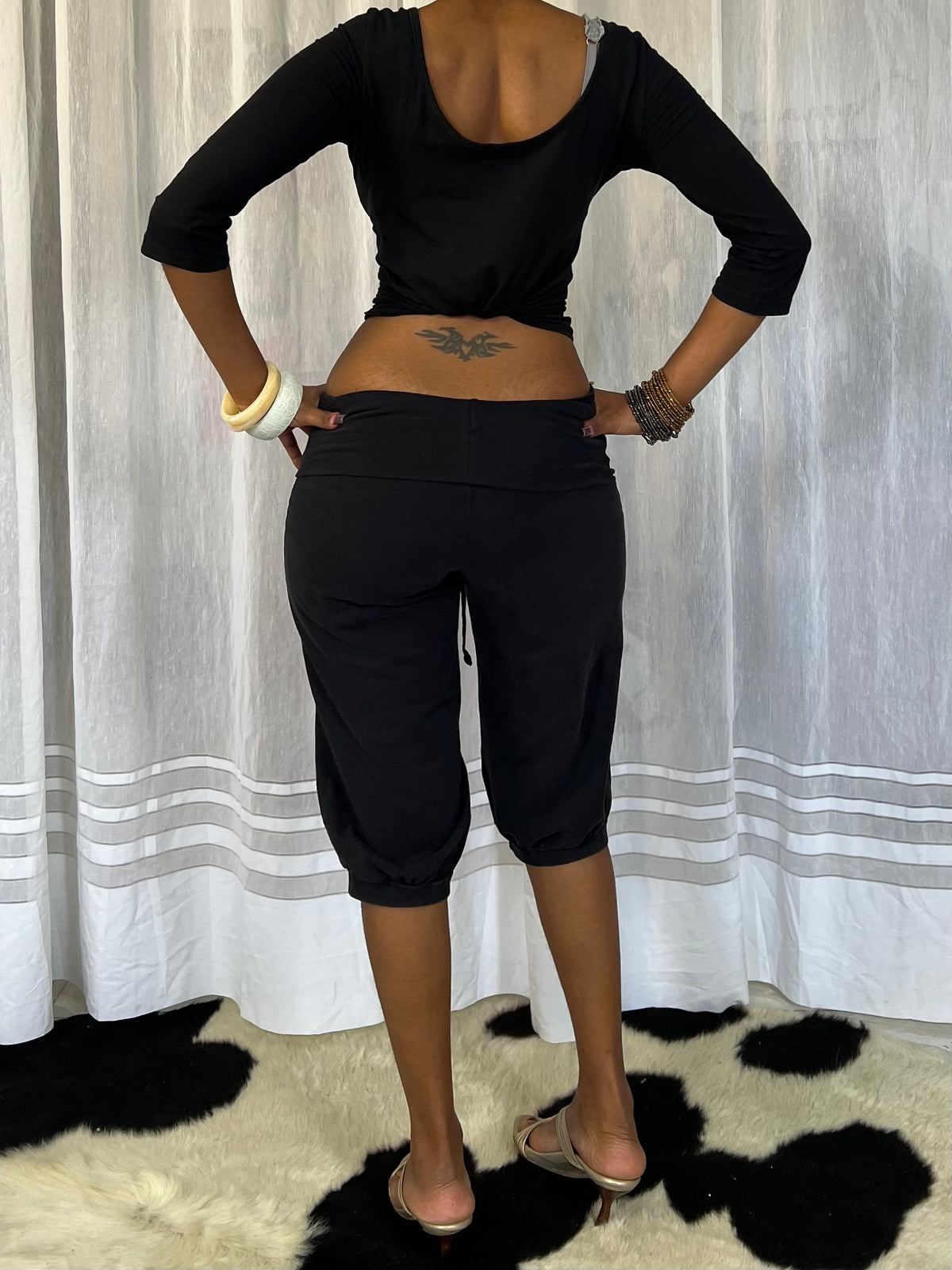 Fold over capris