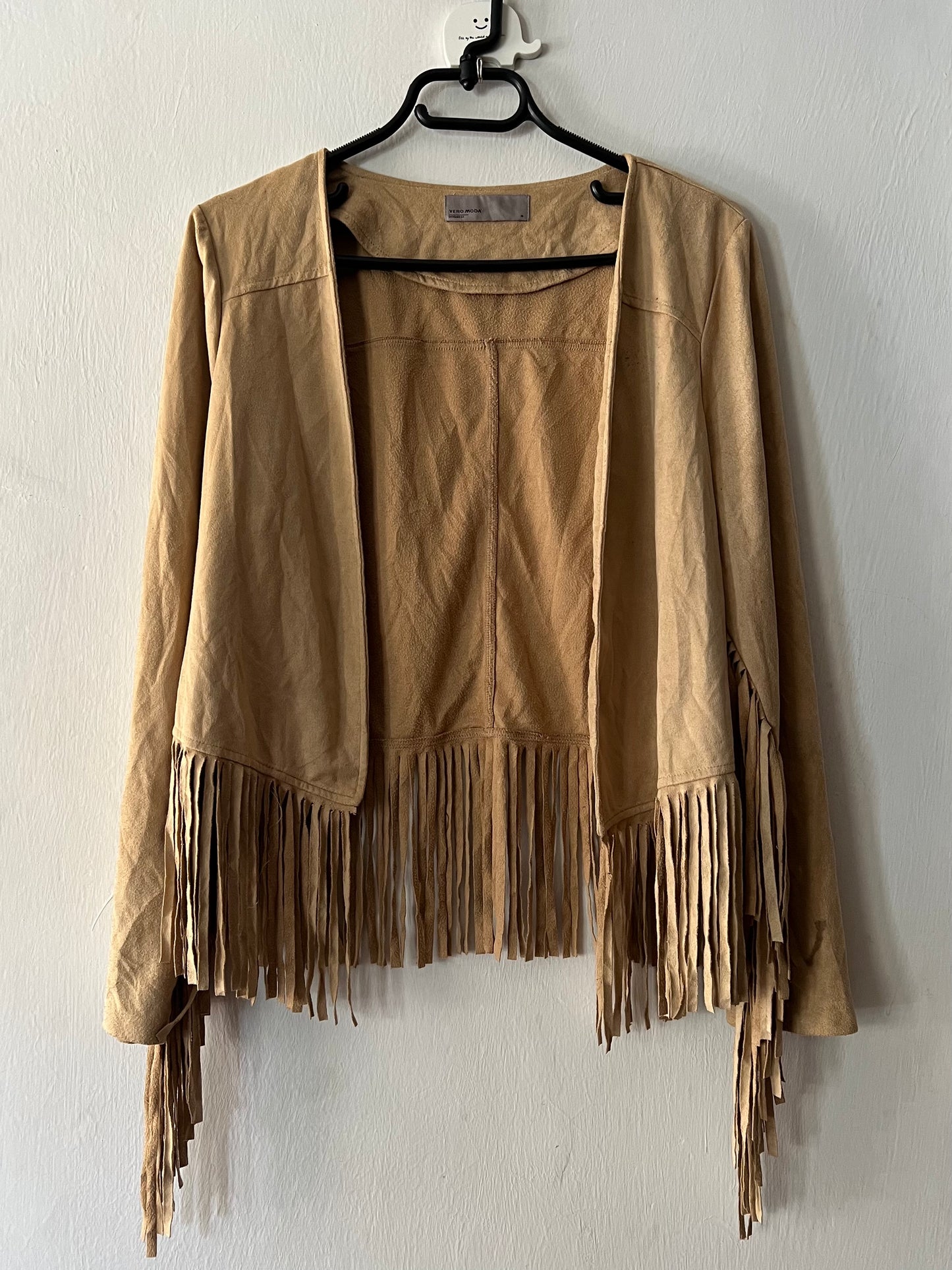 Suede Fringe Coat