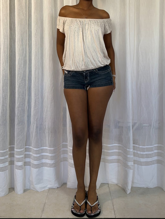 Off Shoulder Studded Top