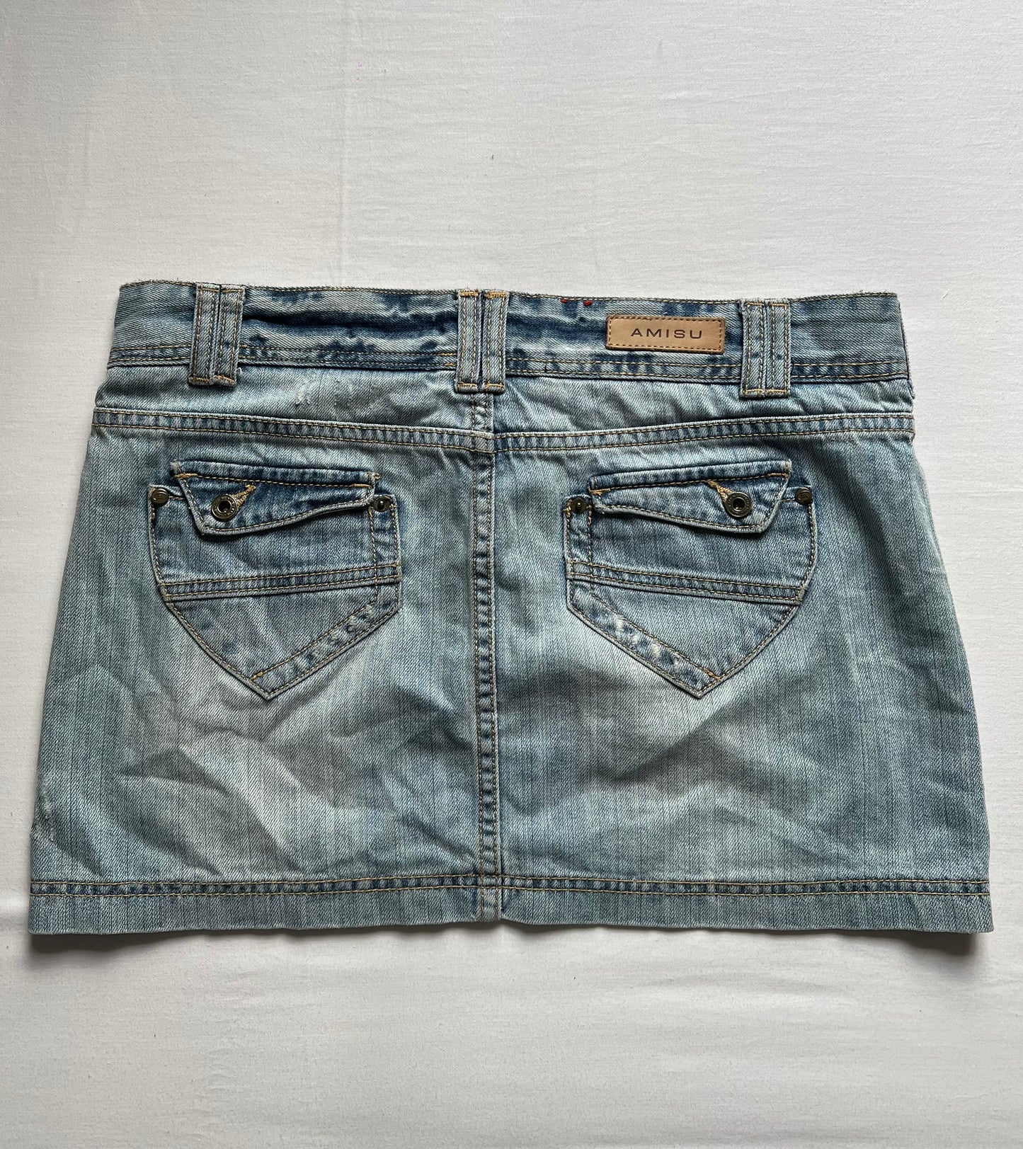 Y2k denim mini skirt