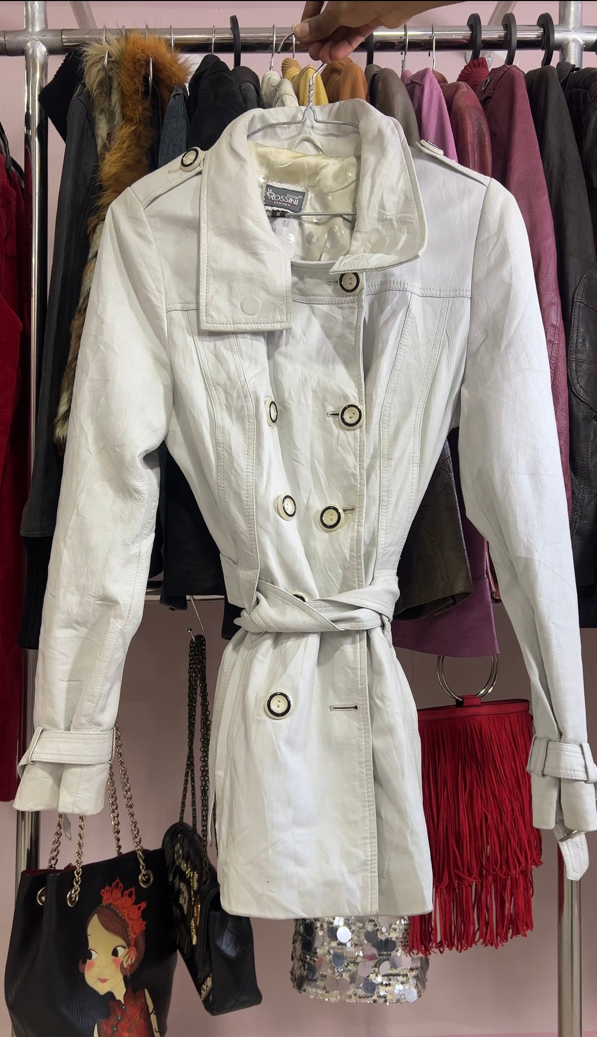 Leather trench