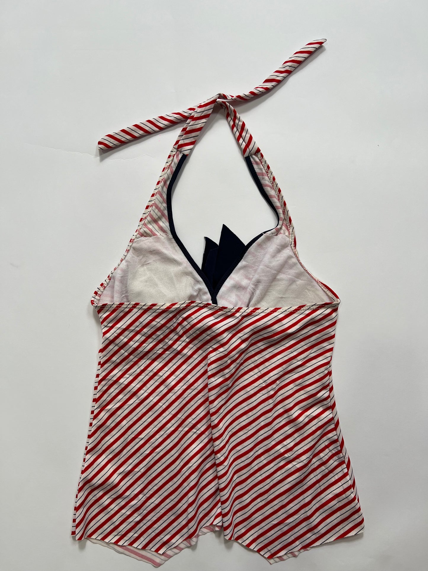 Red Striped Halter Top