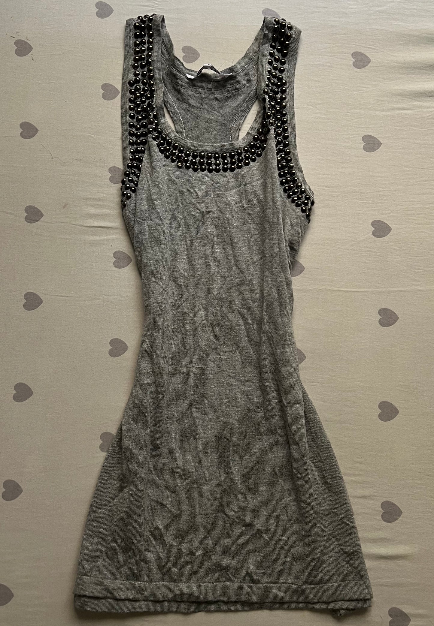 Studded grey tank top