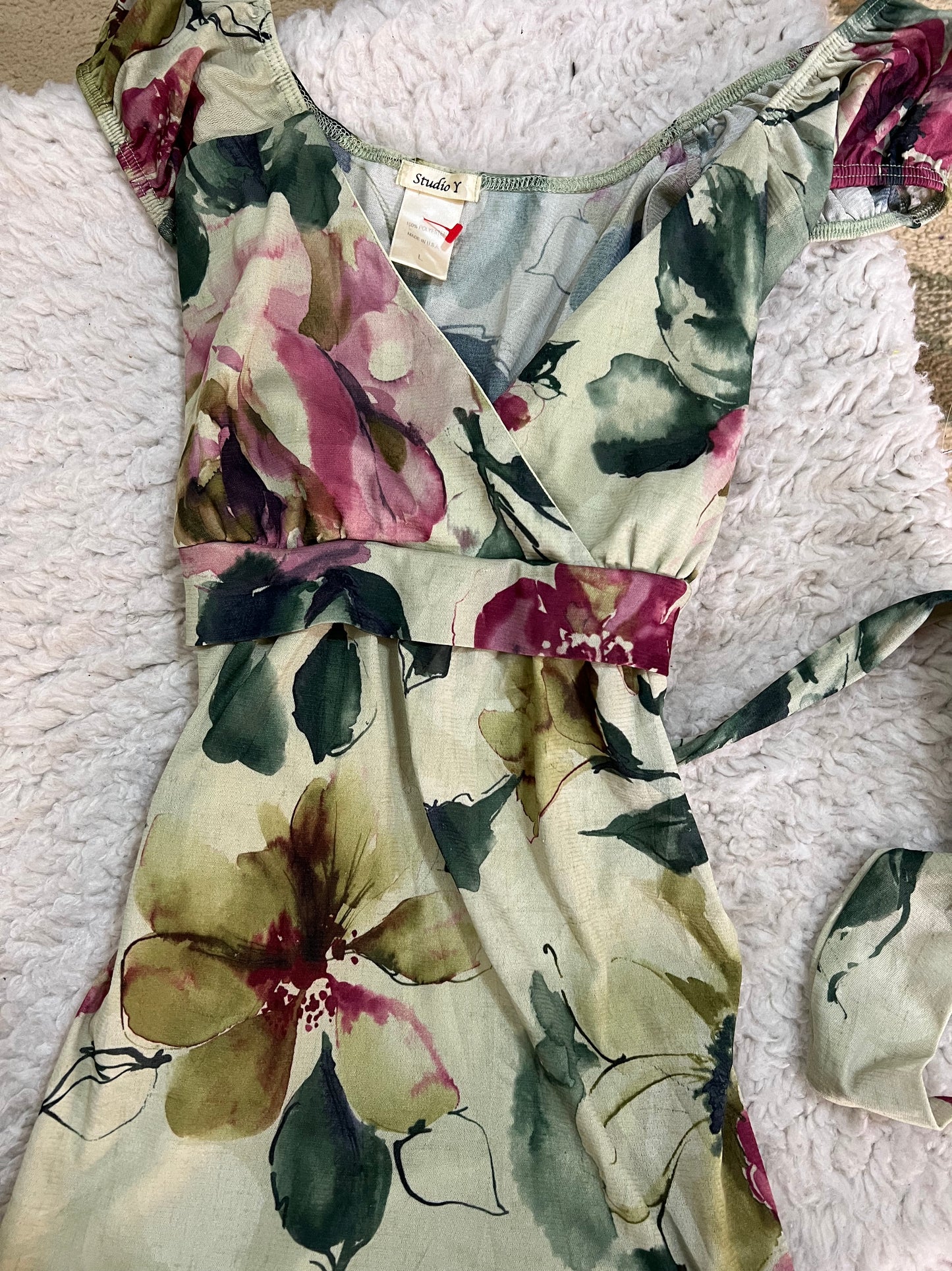 Floral Tie-Back Top