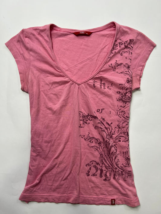 Graphic V-Neck Tee