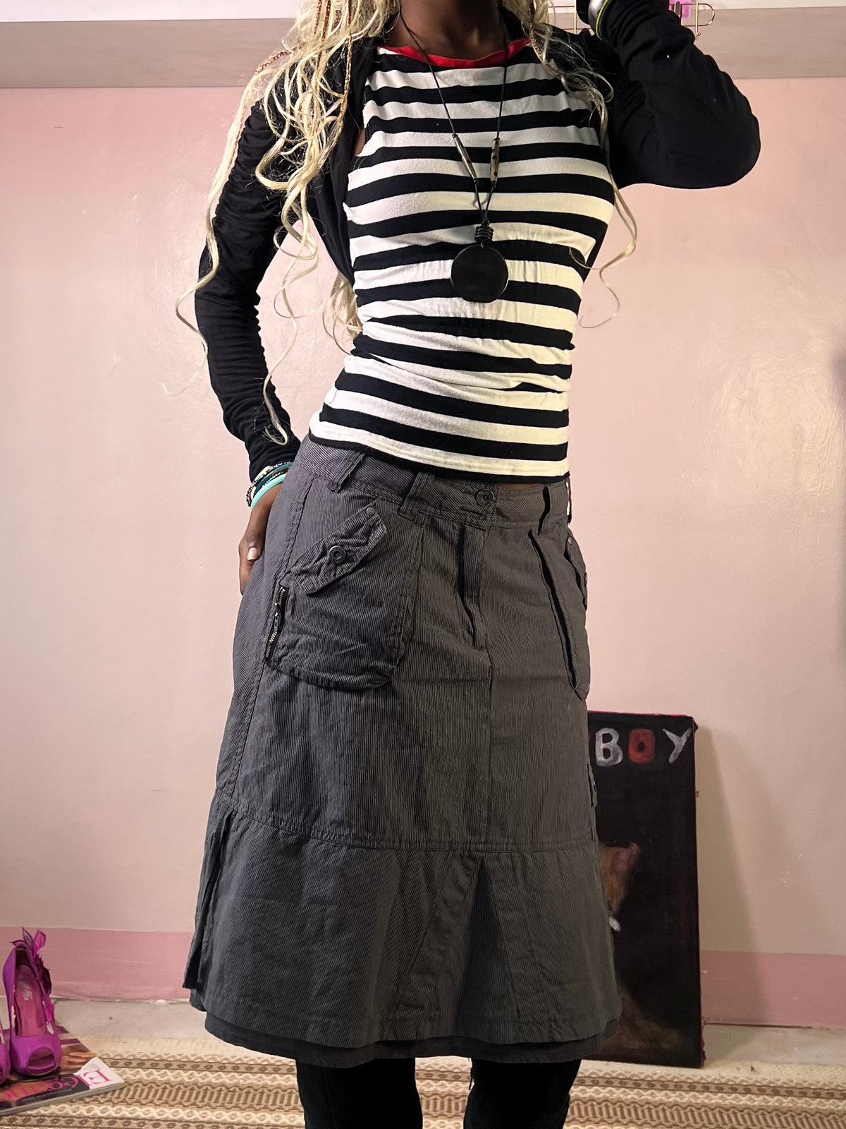 Black bolero top