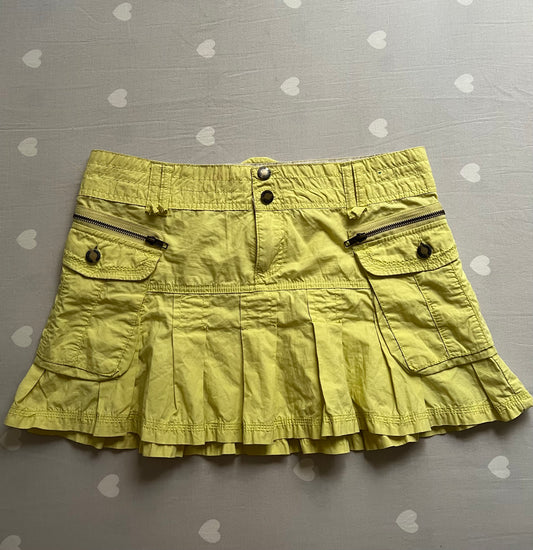 Y2k pleated mini skirt