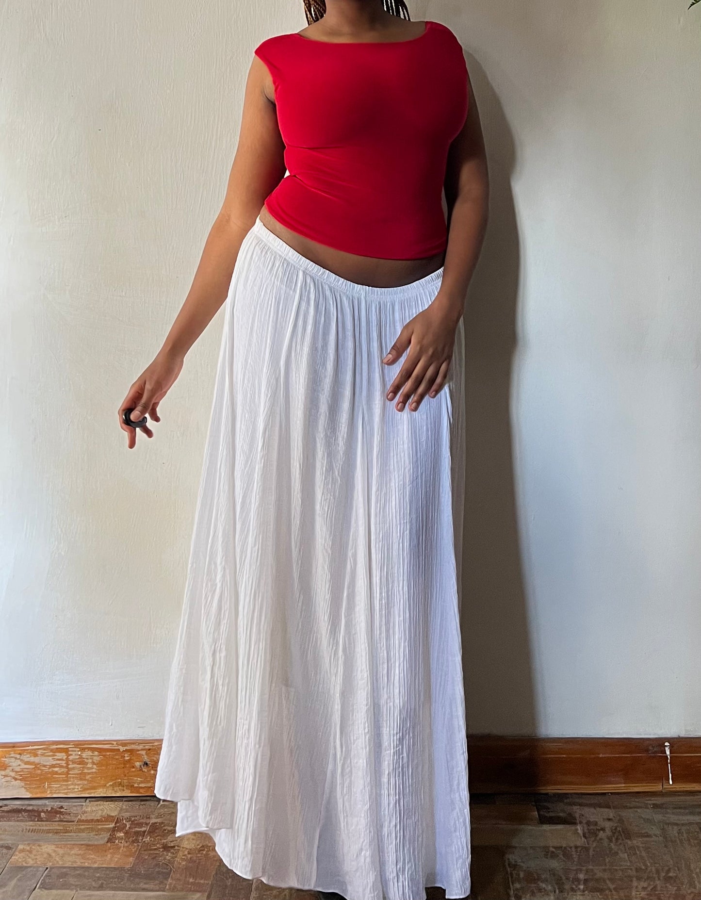 White Maxi Skirt