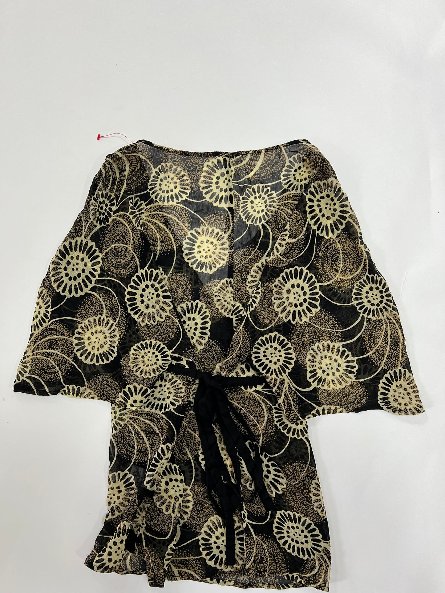 Floral bell sleeve top
