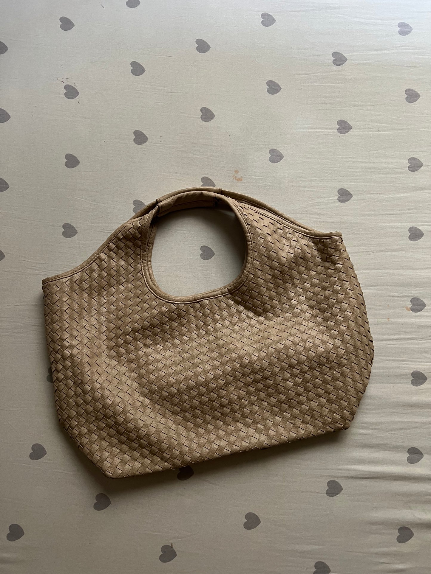 Woven Leather Shoulder Bag