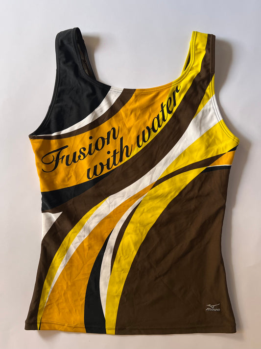 Graphic fitted tankini