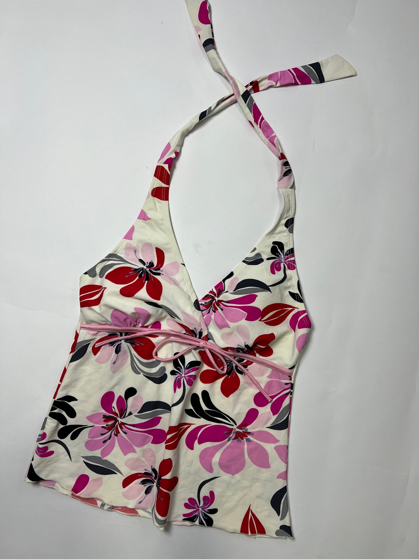 Tropical Floral Halter Top